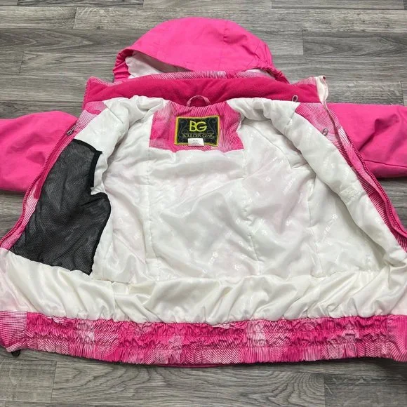 BOULDER GEAR Full Zip Up Long Sleeve Pink Snow Ski Jacket Girl's Size Medium